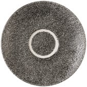 Churchill Raku Quartz Black Cappuccino Saucer 15.9cm/6.25" (Pack of 12)