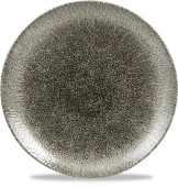 Studio Prints Raku Quartz Black Coupe Plate 26cm