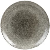 Churchill Studio Prints Raku Quartz Black Coupe Plate 28.8cm/11.31" (Pack of 12)