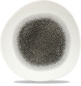 Studio Prints Raku Quartz Black Round Trace Plate 11.25"