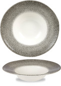 Studio Prints Raku Quartz Black Wide Rim Bowl 28cm 46.8cl