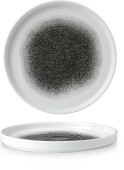 Studio Prints Raku Quartz Black Walled Plate 8.67 Inch