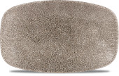 Studio Prints Raku Quartz Black Chefs' Oblong Plate No. 1 20x12.1cm