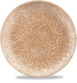 Studio Prints Raku Garnet Orange Coupe Plate 16.5cm