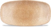 Studio Prints Raku Garnet Orange Oblong Plate 29.8x15.3cm