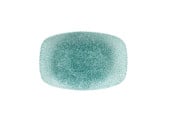 Raku Jade Green Oblong Plate 23.7 x 15.7cm