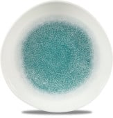 Studio Prints Raku Jade Green Round Trace Plate 11.25"