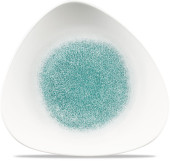 Studio Prints Raku Jade Green Lotus Plate 12"
