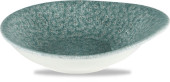 Studio Prints Raku Topaz Blue Round Dish 16 x 14.5cm