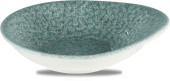 Studio Prints Raku Topaz Blue Round Dish 18.5 x 16.8cm
