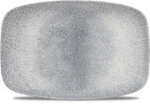 Studio Prints Raku Topaz Blue Oblong Plate 30 x 19.9cm