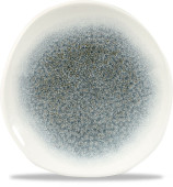 Studio Prints Raku Topaz Blue Round Trace Plate 7.25"