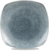 Studio Prints Raku Topaz Blue Square Plate 25.2cm