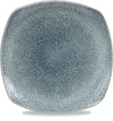 Studio Prints Raku Topaz Blue Square Plate 21.5cm