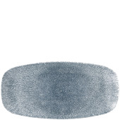 Churchill Studio Prints Raku Topaz Blue Chefs Oblong Plate 15.3 x 29.8cm/6 x 11.69" (Pack of 12)