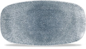 Studio Prints Raku Topaz Blue Chefs' Oblong Plate 35.5x18.9cm