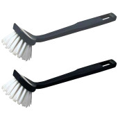 Utility Dish Scrubbing Brushes Black & Grey (Pack of 10)