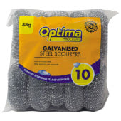 Galvanised Steel Metal Scourers Large 38g (Pack of 10)