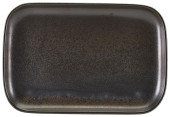 Terra Porcelain Cinder Black Rectangular Plate 34.5 x 23.5cm (Pack of 6)