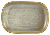 Terra Porcelain Matt Grey Rectangular Plate 24 x 16.5cm x 12
