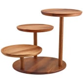 GenWare Acacia Wood 3 Tier Platform Riser