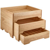 GenWare Hevea Wood 3 Tier Display Stand GN 1/2