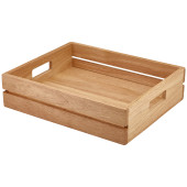 GenWare Hevea Wood Low Box/Riser GN 1/2