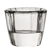 Ribbed Glass Nightlight Tealight Holder Clear (Pack of 12)