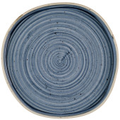 Churchill Stonecast Blueberry Organic Walled Plate 25.5cm/10" (Pack of 6)