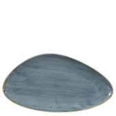 Churchill Stonecast Blueberry Chefs Triangle Plate 35.5 x 18.8cm/13.75 x 7.375" (Pack of 6)