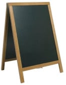 Duplo Pavement A-Board Chalkboard Teak 