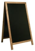 Large Duplo Pavement A-Board Chalkboard Teak