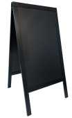 Large Duplo Pavement A-Board Chalkboard Black