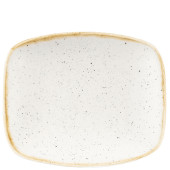 Churchill SWHSOBL11 Stonecast Barley White Oblong Chefs Plate 6x5"