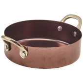 GenWare Copper Vintage Steel Mini Casserole Dish 12.25 x 3.5cm (Pack of 6)
