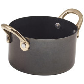 GenWare Black Vintage Steel Mini Casserole Dish 9 x 5.25cm (Pack of 6)