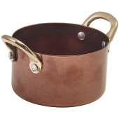 GenWare Copper Vintage Steel Mini Casserole Dish 9 x 5.25cm (Pack of 6)