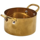GenWare Gold Vintage Steel Mini Casserole Dish 9 x 5.25cm (Pack of 6)