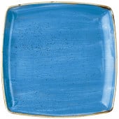 Churchill SCFSDS101 Stonecast Cornflower Blue Deep Square Plate 26.8x26.8cm
