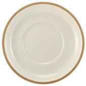 GenWare Kava White Stoneware Saucer 16cm (Pack of 6)