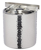 Hammered Stainless Steel Ice Bucket