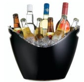 Black Acrylic Drinks Pail and Chiller