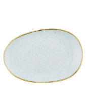 Churchill Stonecast Duck Egg Blue Opal Organic Platter 34.5 x 23.5cm (Pack of 6)