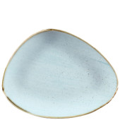Churchill Stonecast Duck Egg Triangle Chefs Plate 12"x8"