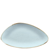 Churchill Stonecast Duck Egg Triangle Chefs Plate 13.75"x7.37"