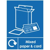 Recycling Notice - Mixed Paper & Card