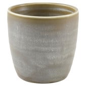 Terra Porcelain Matt Grey Chip Cup 8.7cm/3.4" 320ml/10.82oz - Front