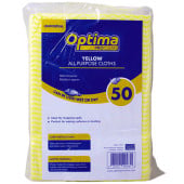 All Purpose J-Cloths Extra Large Yellow (Pack Of 50)