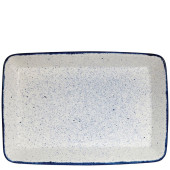 Churchill Stonecast Hints Indigo Blue Rectangle Baking Dish 25 x 38cm/9.81 x 14.94" 3.5L/123.18oz (Pack of 4)