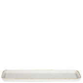 Churchill SHWHSLBD1 Stonecast Hints Barley White 2/4 Flat Tray 21x6"